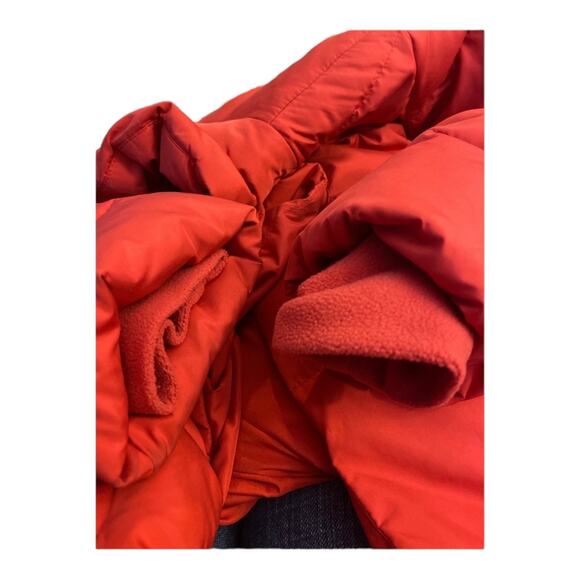 J. Jill Chloe cozy down puffer coat with funnel neck coral jacket size XS - Picture 6 of 12